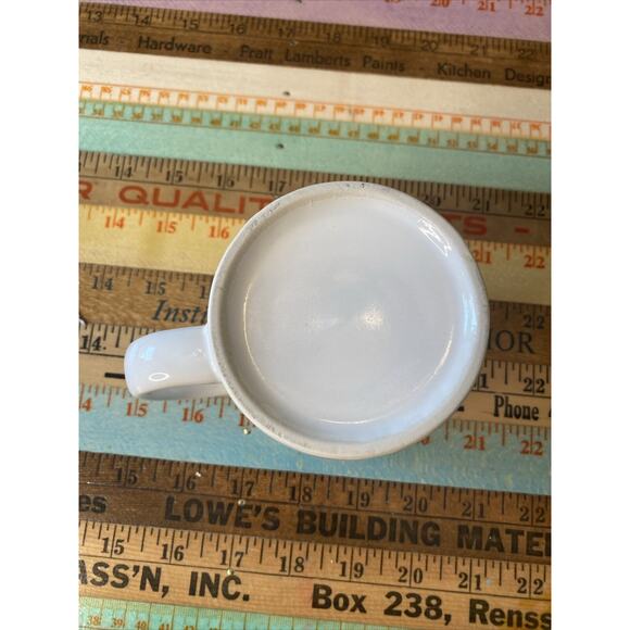 VINTAGE Floral MOTHER Coffee Tea Cup Mug White Gold Accents 1980s - Picture 9 of 9